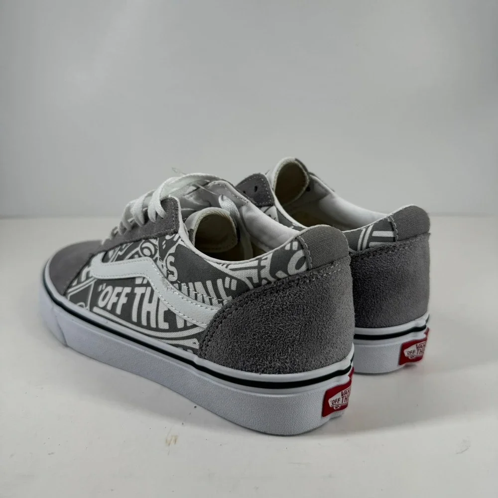 Vans Ward Low OTW Repeat Men's 7.5 Frost Grey/White Suede Canvas Skate Sneaker